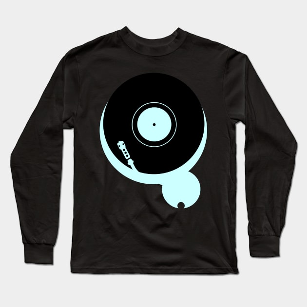 mint record player Long Sleeve T-Shirt by callingtomorrow